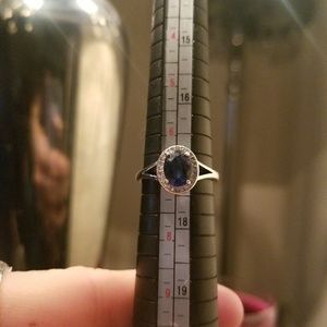 Fragrant Jewels Size 7 Dark Sapphire Colored Ring